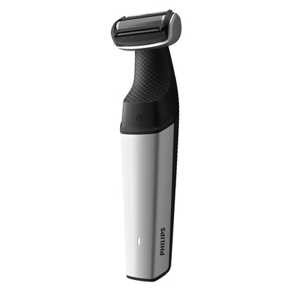 Philips Bodygroom Body & Intimate area Trimmer, Ultimate manscaping tool, removes short, long & thick hair in a single stroke with its 4 directional pivoting head. Skin protect technology, BG7025/15