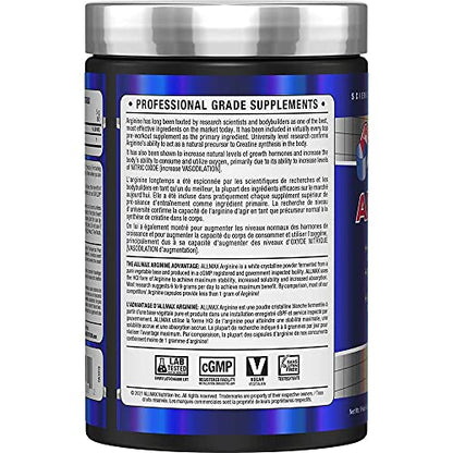 ALLMAX Nutrition Arginine Hcl - Maximum Strength + Absorption - Pharmaceutical Grade, 400g