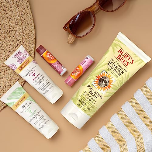 Burt's Bees Sensitive Hydrating Gentle Daily Face Cream Moisturizer Face Lotion for Sensitive Skin with Aloe and Rice Milk, 98.9% Natural Origin, Developed with Dermatologists, 51g