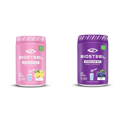 BioSteel Hydration Mix, Great Tasting Hydration with Zero Sugar, and No Artificial Flavours or Preservatives, Pink Lemonade Flavour, 100 Servings per Tub