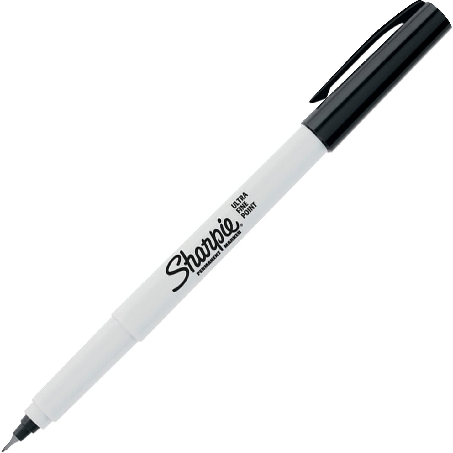 Sharpie Permanent Markers, Ultra Fine Point, Black, 12 Count