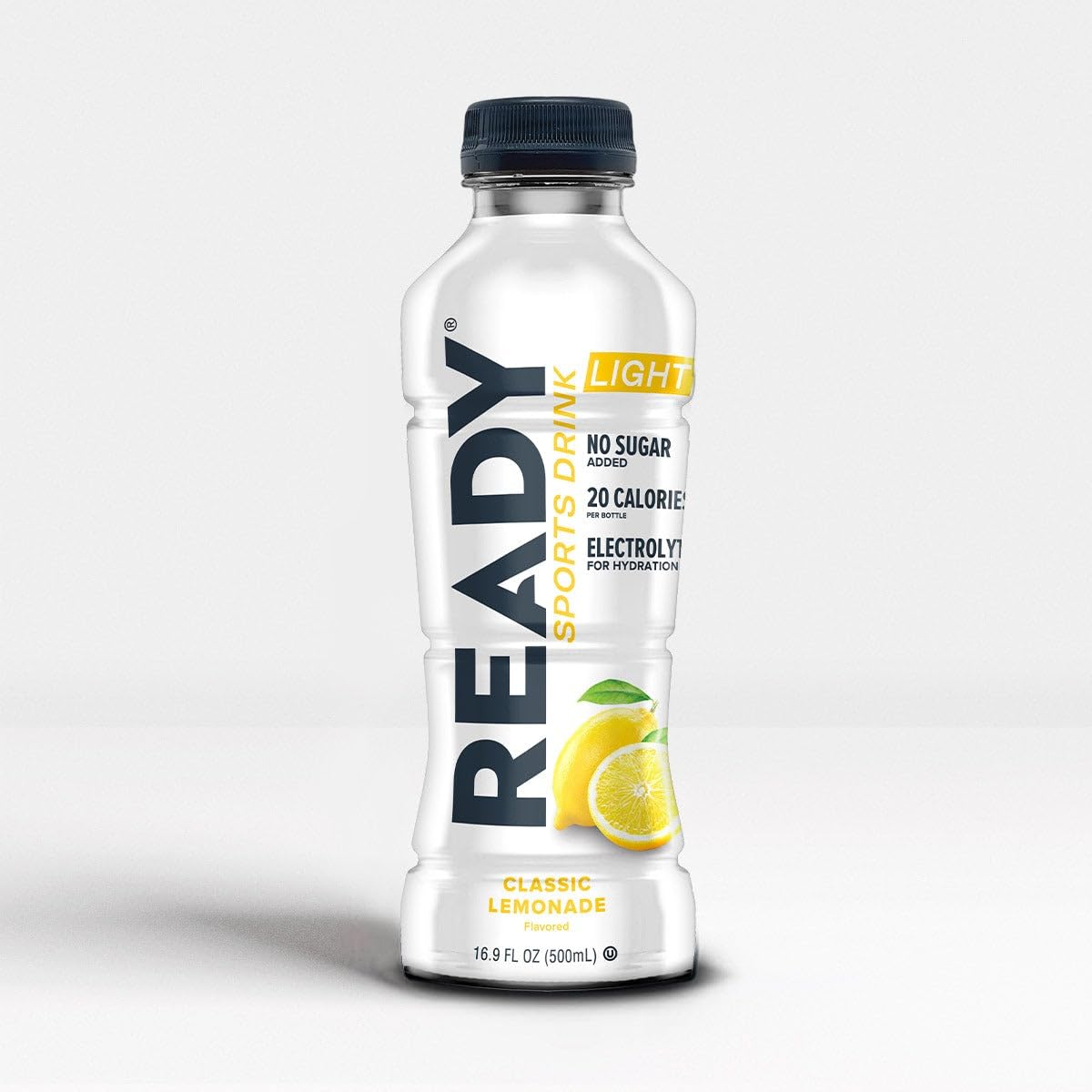 Ready® Sports Drink Light, Low Calories, No Added Sugars, Real Food Carb Source for Energy, Four Electrolytes for Hydration, Super Fruits, B Vitamins, 16.9 Fluid Ounces, 12 Pack (16.9 oz, Watermelon Lemonade)