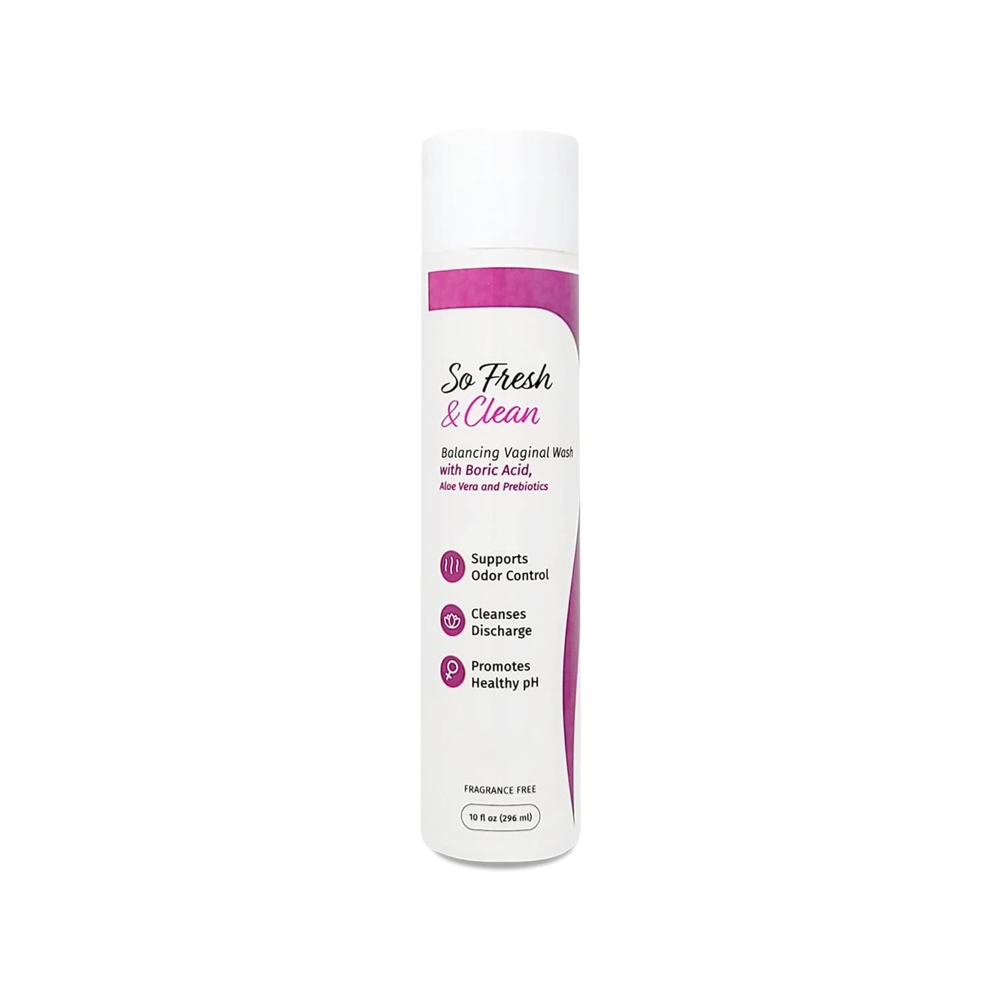 NutraBlast So Fresh & Clean | pH Balance Feminine Wash with Boric Acid | Supports Odor Control | Cleanses Discharge | Promotes Healthy Intimate Balance (10 fl oz)