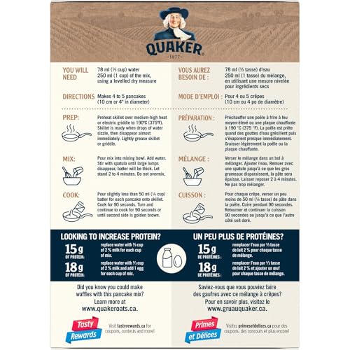 Quaker Protein Pancake Mix 650g Pack of 1