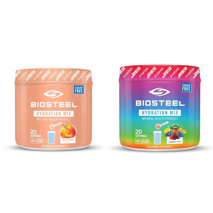 BioSteel Hydration Mix, Great Tasting Hydration with Zero Sugar, and No Artificial Flavours or Preservatives, Peach Mango Flavour, 45 Servings per Tub