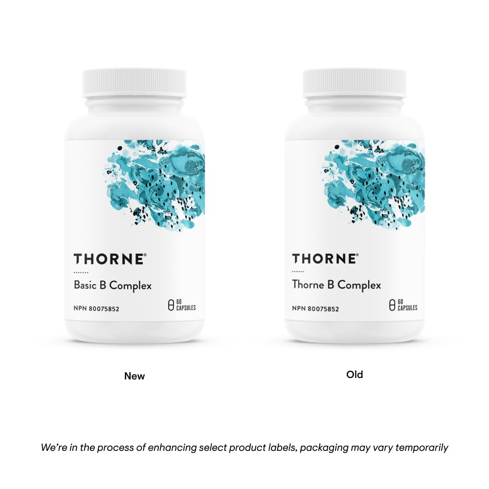Thorne B Complex - B Vitamins in Their Active Forms - 60 Capsules