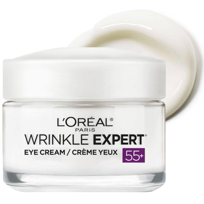 L’Oréal Paris Anti-Aging Face Cream 55+, Day & Night Skincare, Wrinkle Expert, With Calcium to Reduce the Look of Wrinkles, 50mL