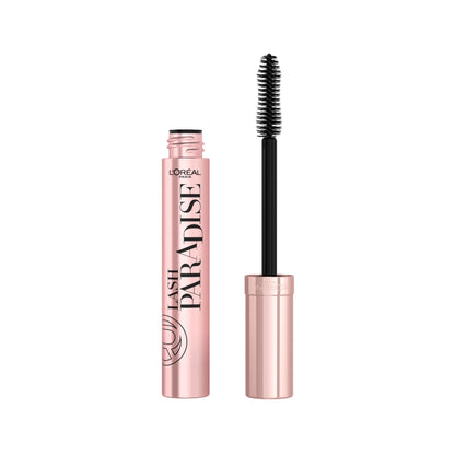 L’Oréal Paris Voluminous Lash Paradise Mascara, Lengthening Mascara, Volume & Length for Up to 24 Hours with Flower Oil Infused Conditioning Formula for Sensitive Eyes, Blackest Black, 0.28 fl. oz.