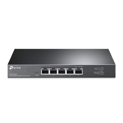 TP-Link TL-SG105 5 Port Gigabit Unmanaged Ethernet Network Switch, Ethernet Splitter, Plug and Play, Fanless Metal Design, Shielded Ports, Traffic Optimization, Limited Lifetime Protection,Black