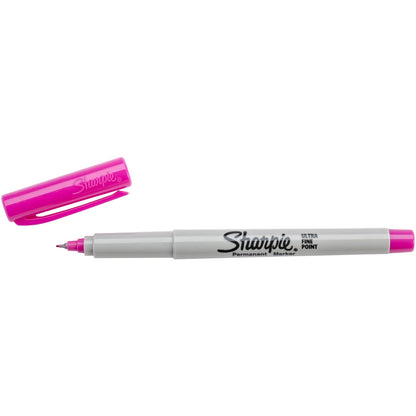 Sharpie Permanent Markers, Ultra Fine Point, Black, 2 Markers(37161)