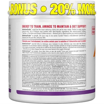 ALLMAX Nutrition ACUTS - Amino Acid Powder Supplement with Taurine, L-Carnitine, Green Coffee Bean Extract - Cotton Candy - 252 g