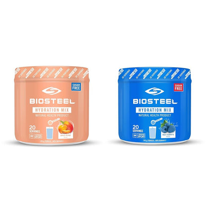 BioSteel Hydration Mix, Great Tasting Hydration with Zero Sugar, and No Artificial Flavours or Preservatives, Peach Mango Flavour, 45 Servings per Tub