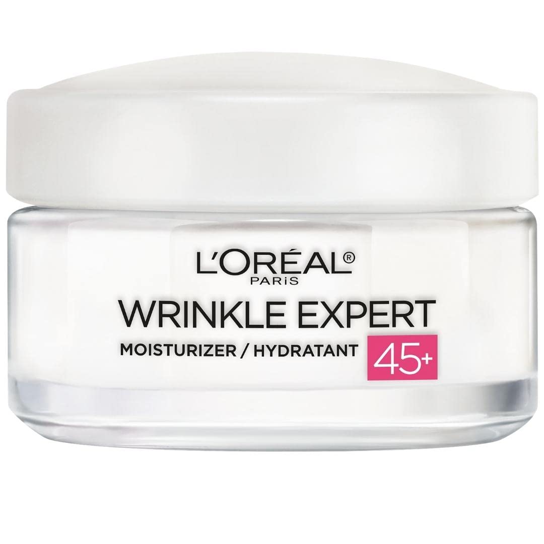L’Oréal Paris Anti-Aging Face Cream 55+, Day & Night Skincare, Wrinkle Expert, With Calcium to Reduce the Look of Wrinkles, 50mL