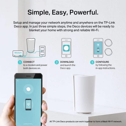 TP-Link Deco AX3000 WiFi 6 Mesh System (Deco X50) - Covers up to 6,500 Sq.Ft, Replaces Wireless Router and Extender, 3 Gigabit Ports per Unit, Supports Ethernet Backhaul, 3-Pack