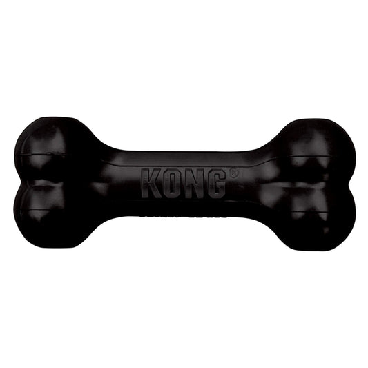 KONG Extreme Goodie Bone™ - Durable Rubber Dog Bone for Power Chewers, Black - For Medium Dogs
