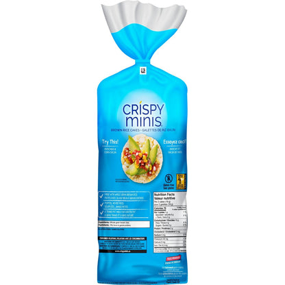 Quaker Crispy Minis White Cheddar Flavour Large Brown Rice Cakes, Multi-Pack, 140g (Pack of 12)