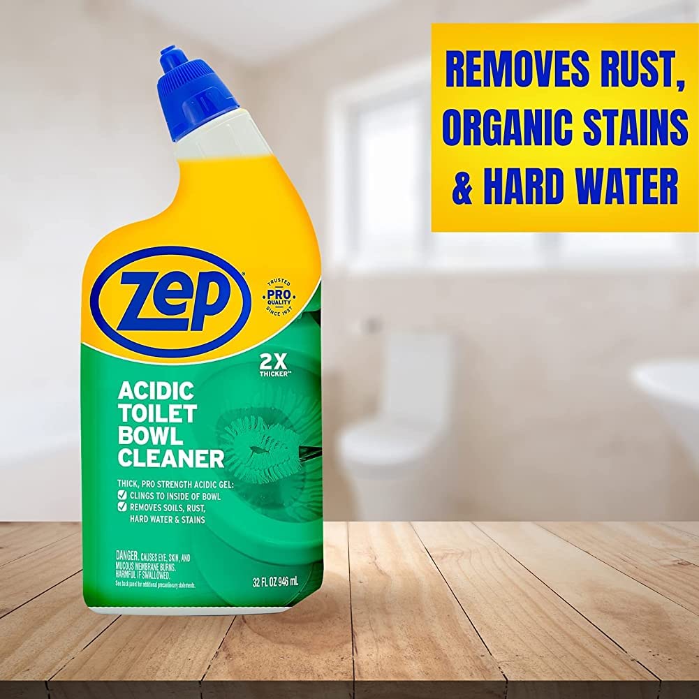 Zep Nettoyant acide pour cuvette de toilette, 946,2 g, blanc, vert d'hiver