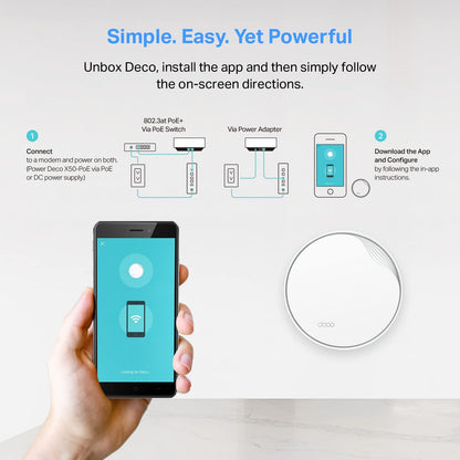 TP-Link Deco Whole Home Mesh WiFi System (Deco M4) – Up to 5,500 Sq. Ft. Coverage, Replaces Wireless Internet Routers and Extenders, Gigabit Ports, Works with Alexa, 3-Pack