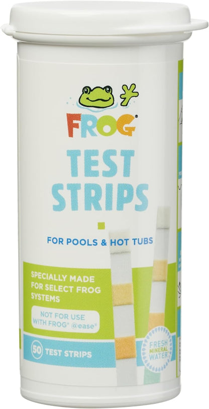 FROG Test Strips for Pools and Hot Tubs, Quick and Easy Pool and Hot Tub Test Strips, Designed to use with FROG Water Care Products