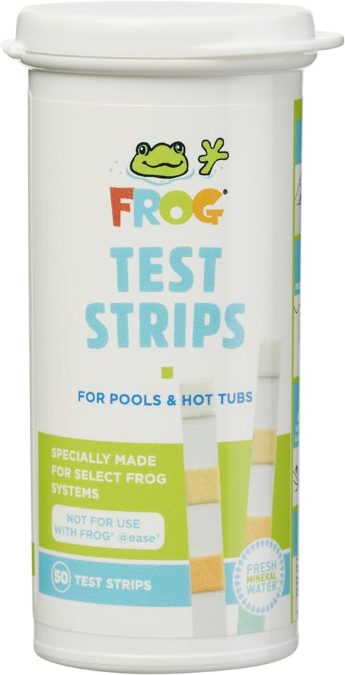FROG Test Strips for Pools and Hot Tubs, Quick and Easy Pool and Hot Tub Test Strips, Designed to use with FROG Water Care Products