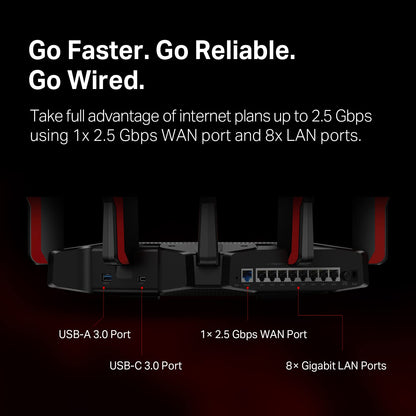 TP-Link AX3000 WiFi 6 Smart WiFi Router (Archer AX55) – 802.11ax Wireless Router, Gigabit Internet Router, Dual Band, OFDMA, MU-MIMO, OneMesh Compatible