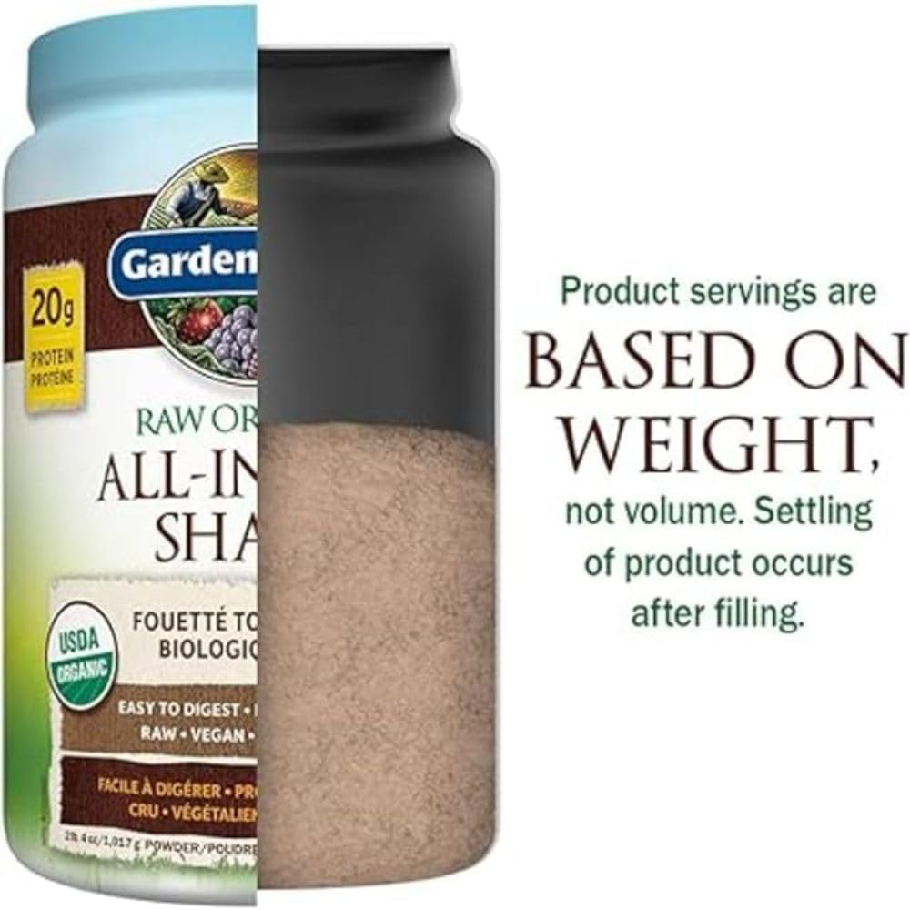 Garden of Life Raw All-in-One Nutritional Shake, Vanilla, (28 servings- 969g.) Packed with 20 grams of Certified Organic Plant Protein packed with incredible nutrition to help build lean muscle.Assists in the building of lean muscle when combined with reg