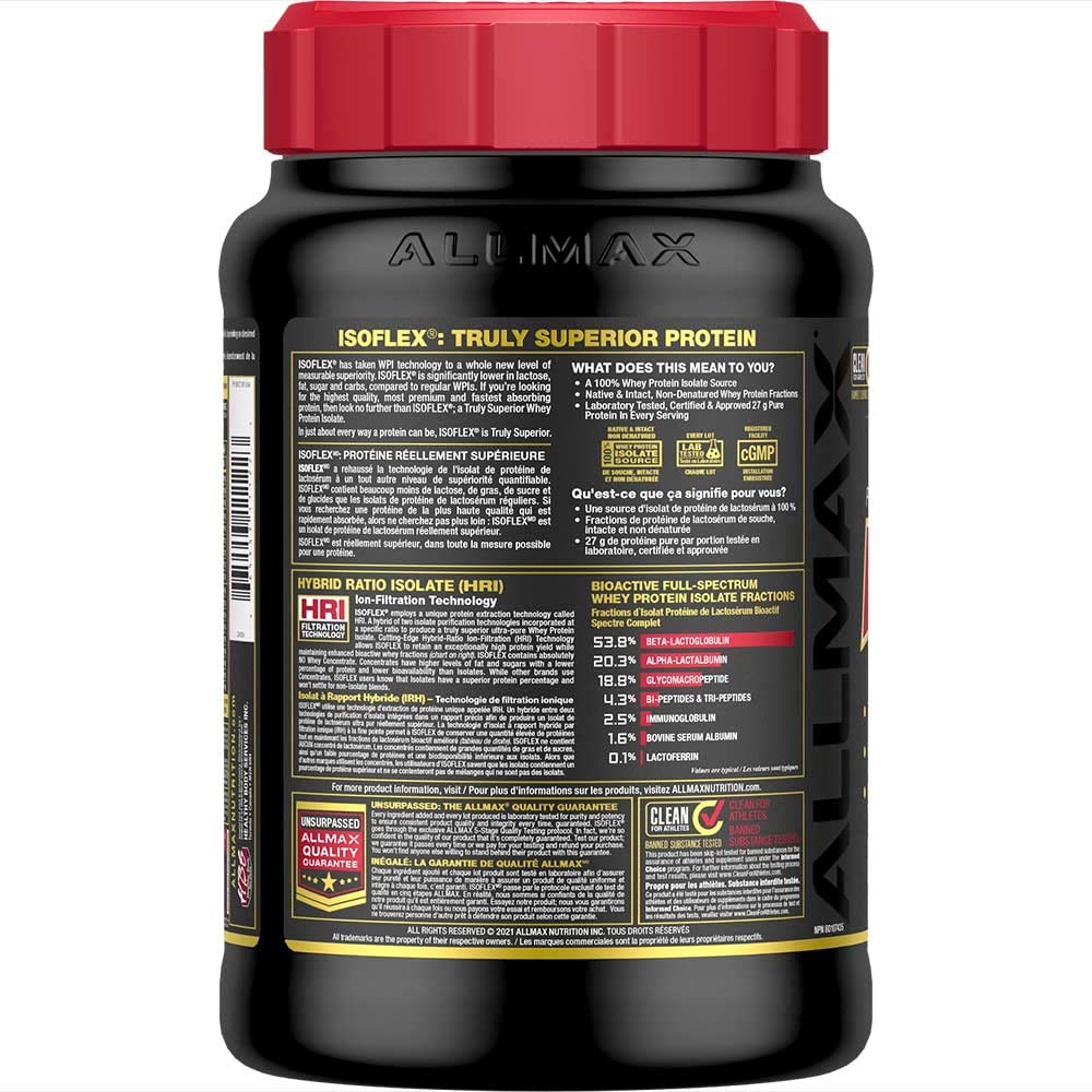ALLMAX Isoflex Strawberry, 2 Pound
