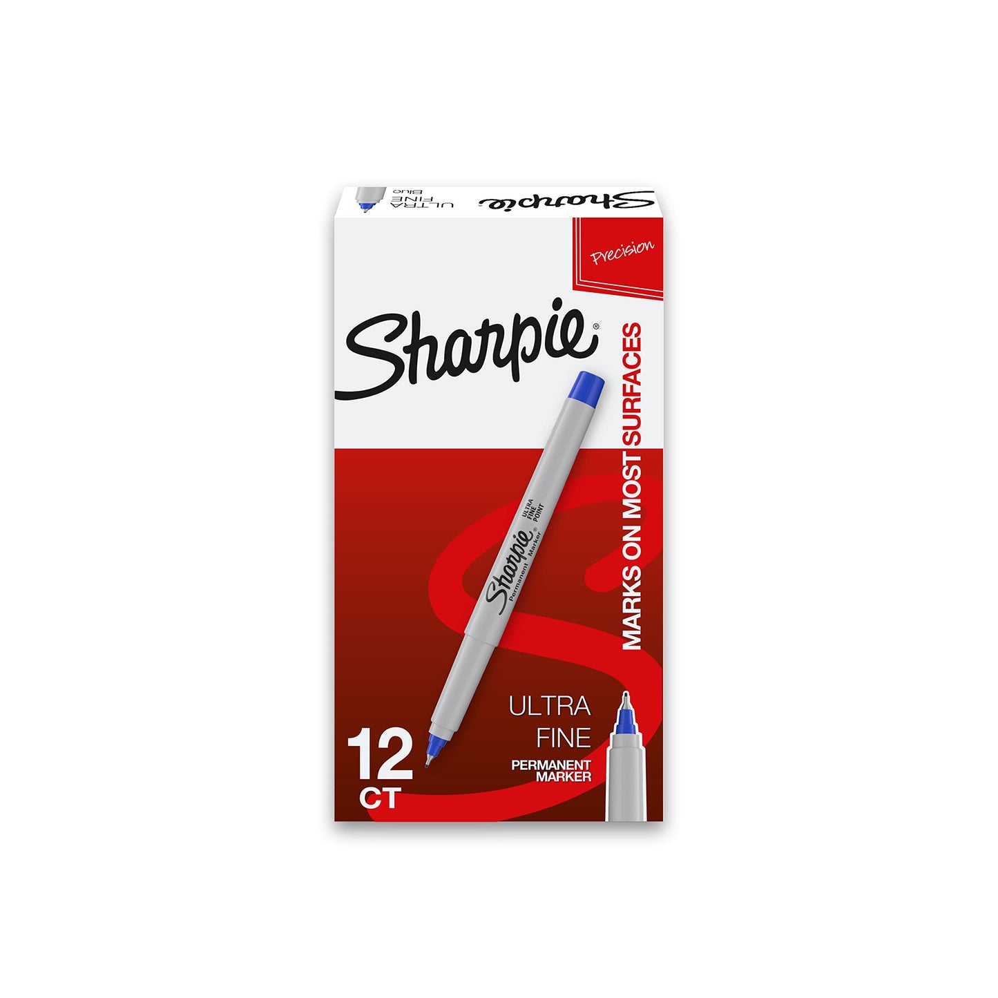 Sharpie Permanent Markers, Ultra Fine Point, Black, 2 Markers(37161)