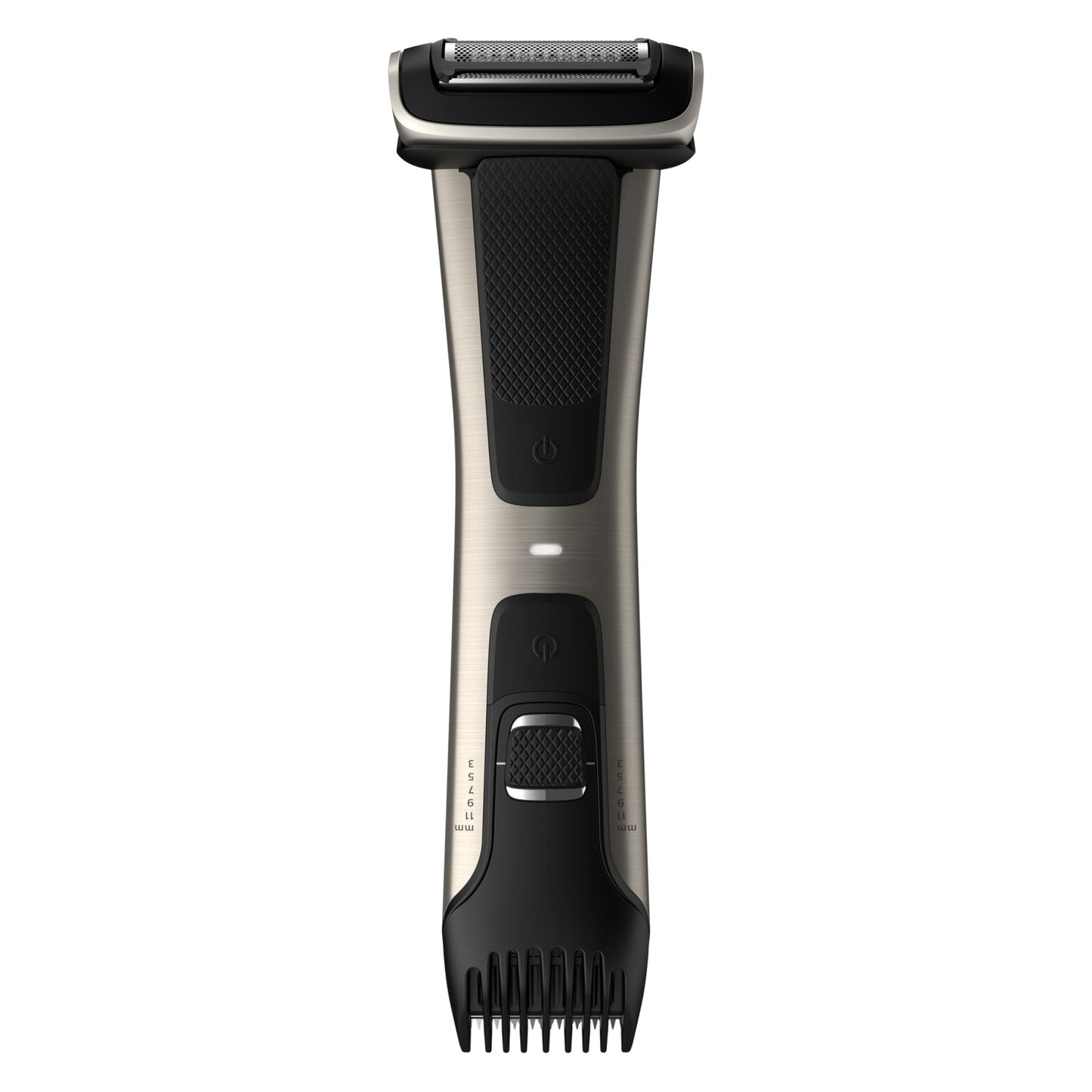 Philips Bodygroom Body & Intimate area Trimmer, Ultimate manscaping tool, removes short, long & thick hair in a single stroke with its 4 directional pivoting head. Skin protect technology, BG7025/15