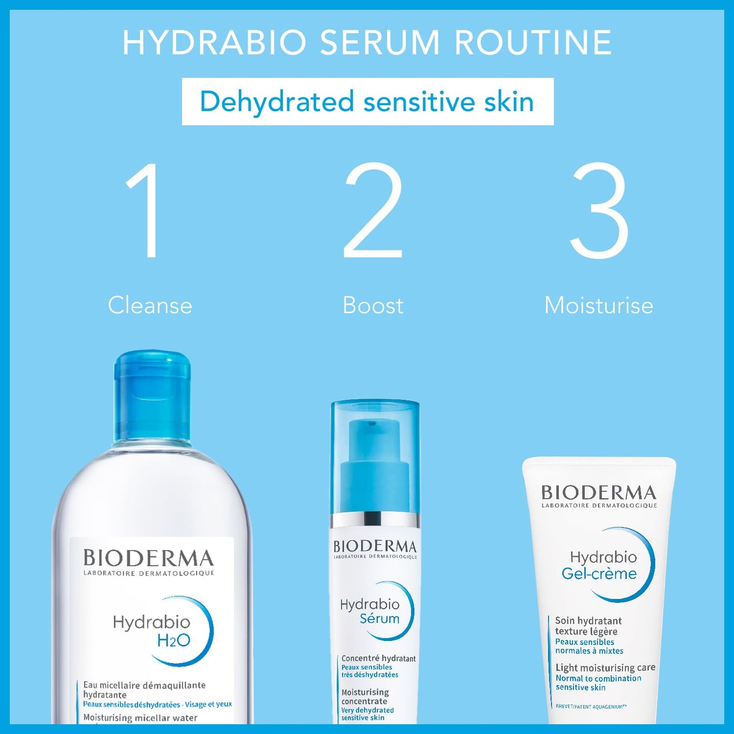 Bioderma - Hydration Serum - Hydrabio - Hydration Booster - Hydrating Feeling - Facial Hydrating Serum for Dehydrated Sensitive Skin