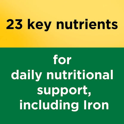 Nature Made Multivitamin Tablets with Iron, Multivitamin for Women and Men for Daily Nutritional Support, 130 Tablets, 130 Day Supply