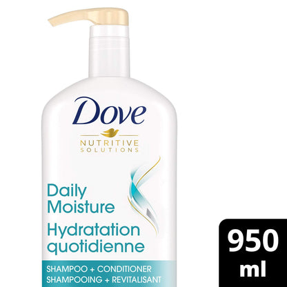 Dove Deep Moisture Body Wash with Pump, for nourishing the driest skin, 905ml (Pack of 2)