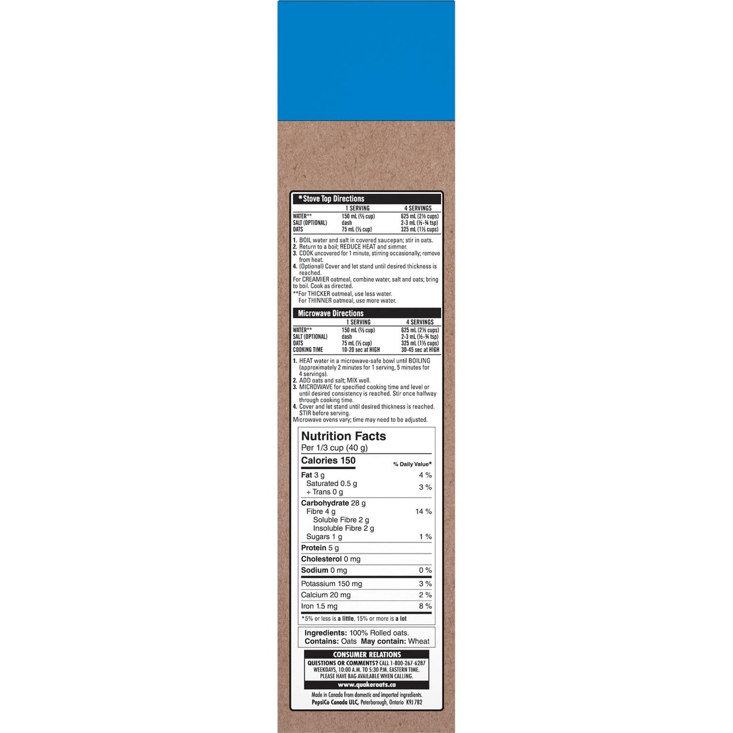 Quaker One Minute Oats, 900 g