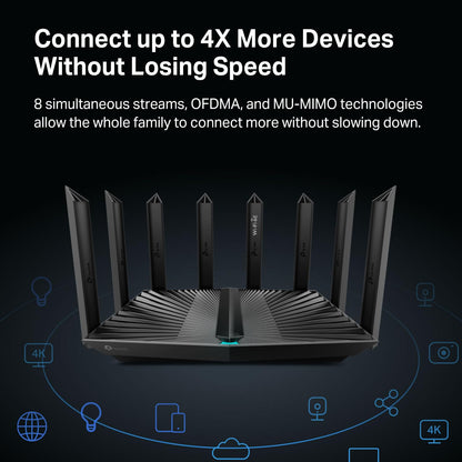 TP-Link AX1800 WiFi 6 Smart WiFi Router (Archer AX23) - Dual Band Gigabit Wireless Internet Router, OFDMA, Parental Controls, Long Range Coverage