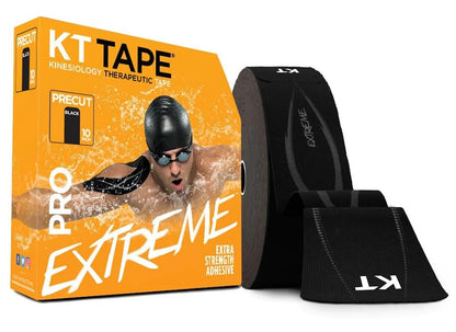 KT Tape, Pro Extreme Synthetic Kinesiology Athletic Tape, 20 Count, 10” Precut Strips