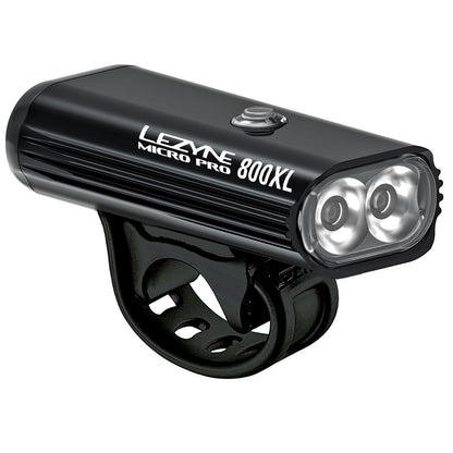 Lezyne Micro Drive Pro Bicycle Front Light, White LED, Road, Mountain, Gravel Bike, USB Rechargeable