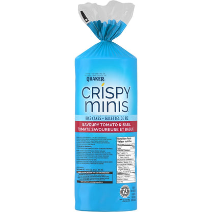 Quaker Crispy Minis White Cheddar Flavour Large Brown Rice Cakes, Multi-Pack, 140g (Pack of 12)