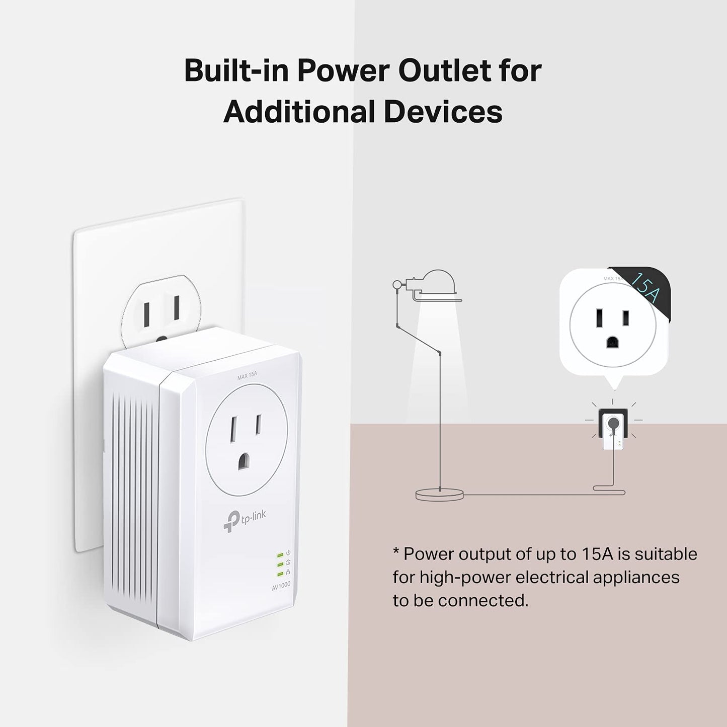 TP-Link Powerline Ethernet Adapter Starter Kit - AV1000 Gigabit Port, Plug&Play, Ethernet Over Power, Nano Size, Ideal for Smart TV, Online Gaming, Wired Connection Only (TL-PA7017 KIT)