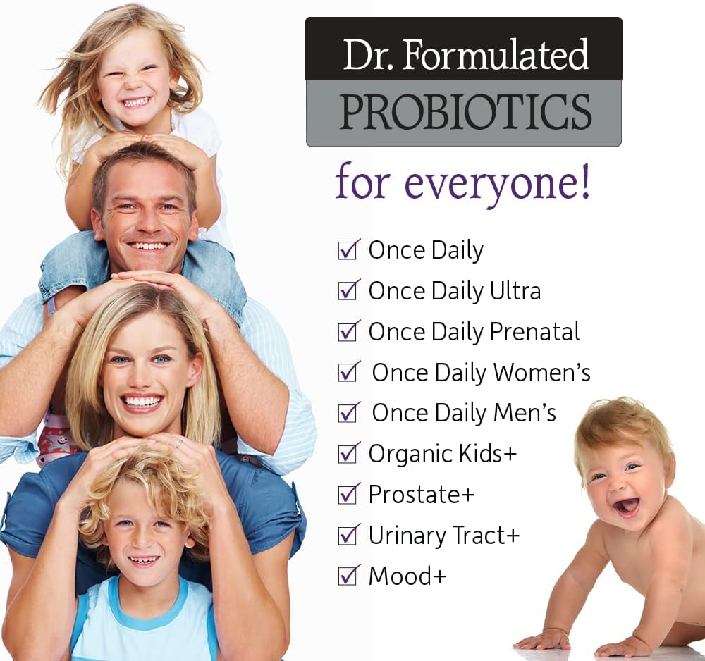 Garden of Life – Dr. Formulated Probiotics Mood+ | Manages Digestive Health & Symptoms of Chronic Stress | 50 Billion CFU + 16 Probiotic Strains | Includes Organic Ashwagandha and Blueberries
