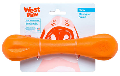 West Paw Zogoflex Hurley Durable Dog Bone Chew Toy for Aggressive Chewers, 100% Guaranteed Tough, It Floats!, Made in USA, Small, Granny Smith