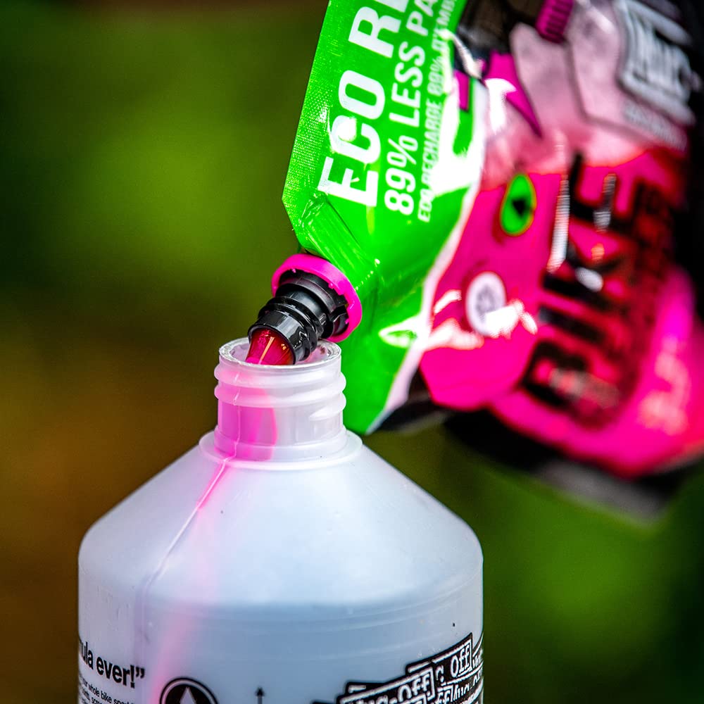 Muc Off Bike Cleaner Concentrate, 1 Liter - Fast-Action, Biodegradable Nano Gel Refill - Mixes with Water to Make Up to 4 liters of Bike Wash