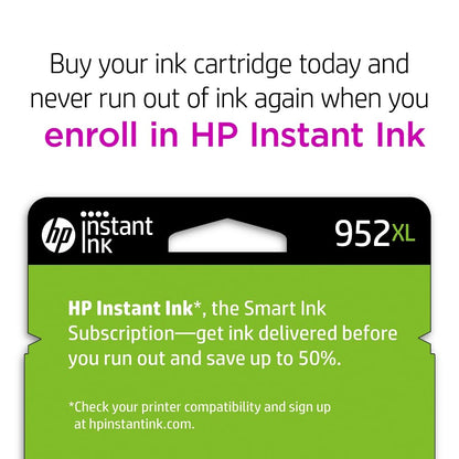 Original HP 952 Cyan, Magenta, Yellow Ink Cartridges (3-pack) | Works with HP OfficeJet 8702, HP OfficeJet Pro 7720, 7740, 8210, 8710, 8720, 8730, 8740 Series | Eligible for Instant Ink | N9K27AN