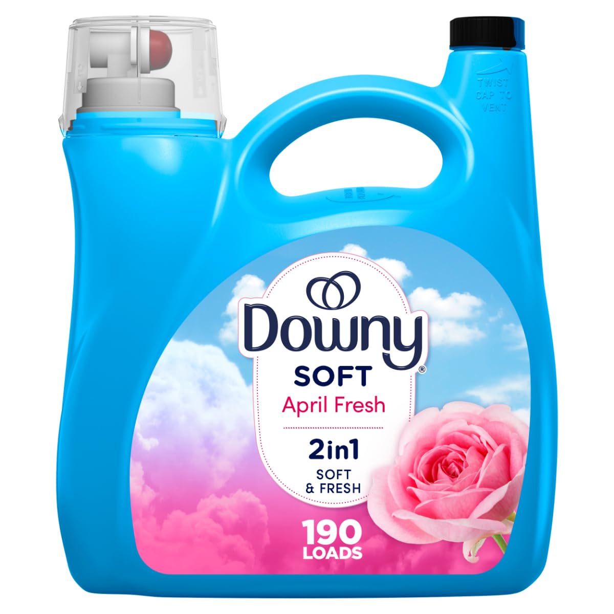 Downy Ultra Laundry Liquid Fabric Softener (Fabric Conditioner), April Fresh, 88 fl oz, 120 Loads