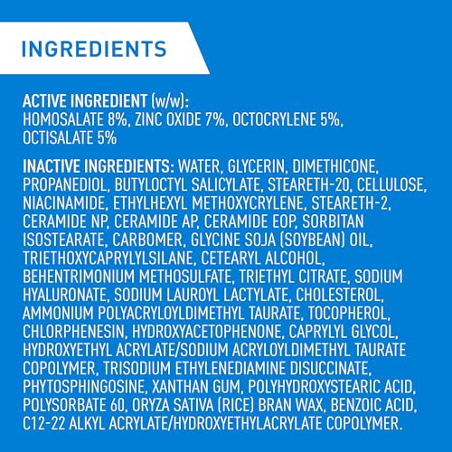 CeraVe Facial Moisturizer with SPF 30. Face Sunscreen Lotion with Hyaluronic Acid, Niacinamide & Ceramides for Women & Men. Oil-free, normal to dry skin. Verified Extended Use Date, Travel Size 89ML