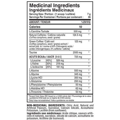 ALLMAX Nutrition ACUTS - Amino Acid Powder Supplement with Taurine, L-Carnitine, Green Coffee Bean Extract - Cotton Candy - 252 g