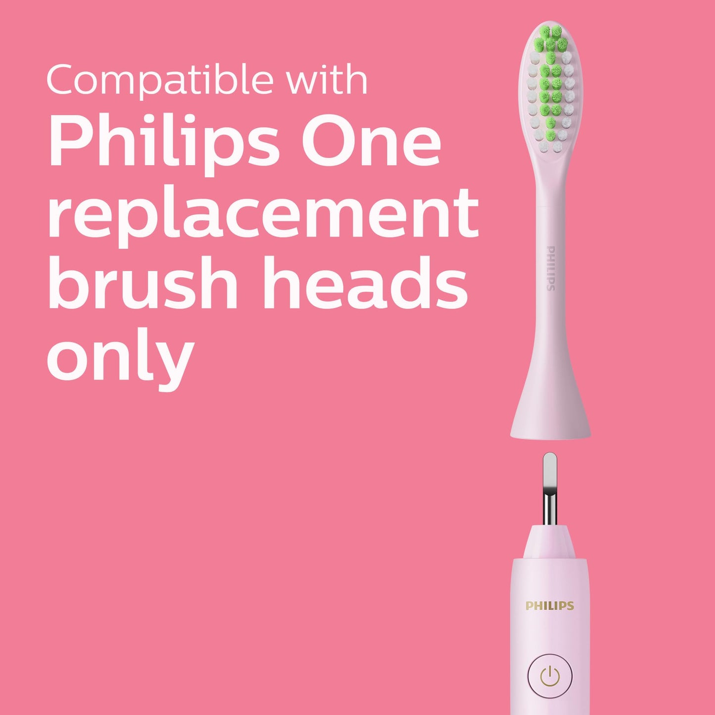 PHILIPS One By Sonicare Battery Toothbrush, Miami Coral, Hy1100/01, 1 Count