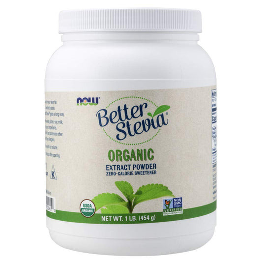 NOW Foods BetterStevia Extract Powder Organic - 1 lb