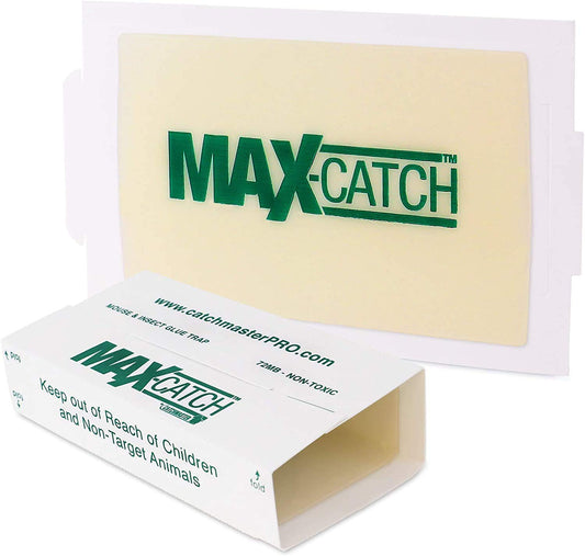 Max Catch Sticky Peanut Butter Scented Best Mouse & Insect Glue Boards on The Market Better Than Trapper LTD, JT Eaton, Victor & Masterline - 6 Pack