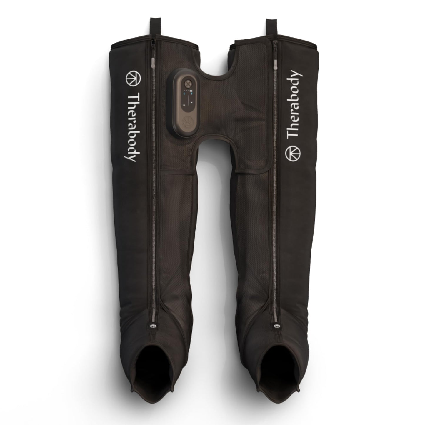 Therabody JetBoots Prime Ultra-Portable, Wireless Compression Boots for Easy Leg Muscle Recovery - Calf, Leg & Thigh Compression Sleeve with Customizable Treatments (Regular)