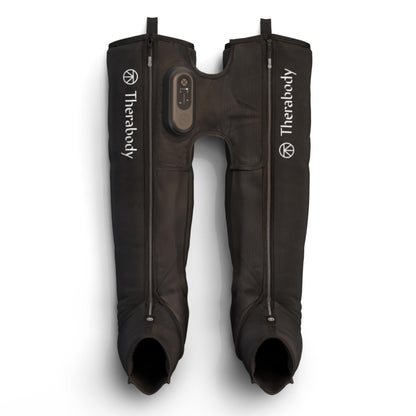 Therabody JetBoots Prime Ultra-Portable, Wireless Compression Boots for Easy Leg Muscle Recovery - Calf, Leg & Thigh Compression Sleeve with Customizable Treatments (Regular)